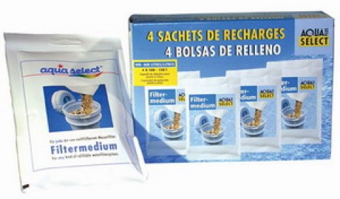 4 Sacchetti di ricarica per filtro Aquaselect