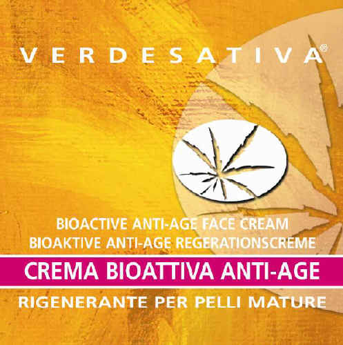 Verde Sativa - Crema Viso Anti Age BIOATTIVA - Rigenerante per pelli mature - 50 ml