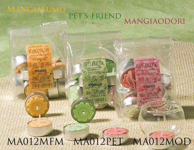Mangiafumo 12 FIORI Diametro 40x20mm. - Durata fino a 4/5 ore