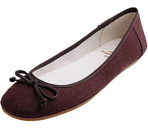 Scarpette donna Shirley marrone - Canapa, cotone, lattice, gomma.
