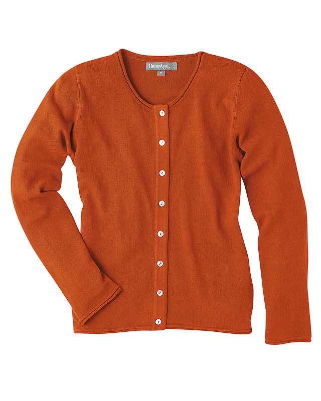 Cardigan in canapa riciclata, cotone biologico riciclato e cotone biologico