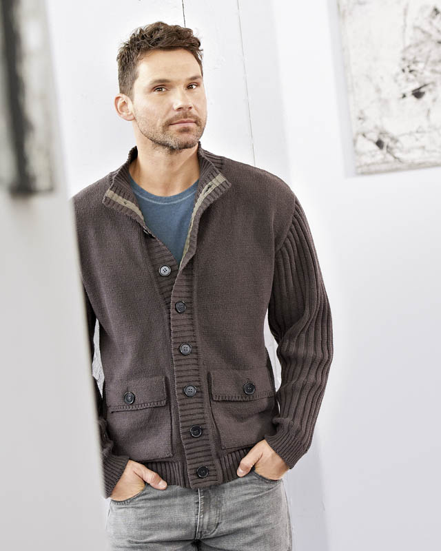 Carsten - Cardigan uomo con tasche - Canapa e cotone biologico