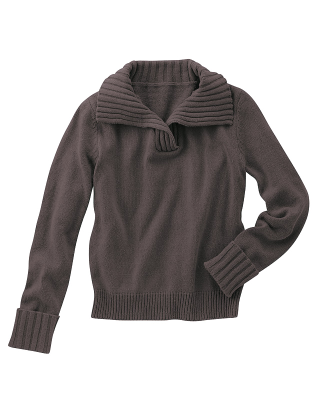 Kate - Maglione donna con collo ampio - Canapa e cotone biologico