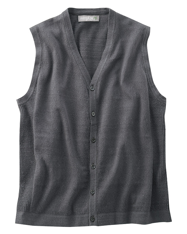 Norbert - Classico gilet in maglia liscia - Canapa e cotone biologico