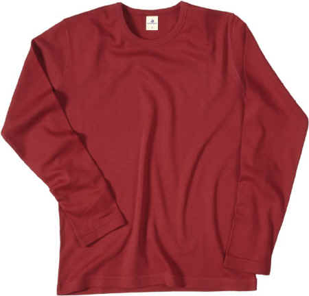 T-shirt a maniche lunghe - Colore bordeaux
