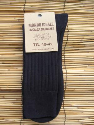 Calze corte in cotone biologico - Uomo e donna - Colore: blu
