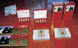 Bear bile products such as tea and tonics widely available at pharmacists across Asia